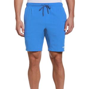Men`s Solid Athletic Tennis Shorts Electric Blue Lemonade
