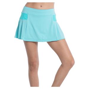 Women`s Box Pleat Tennis Skort Cool Blue