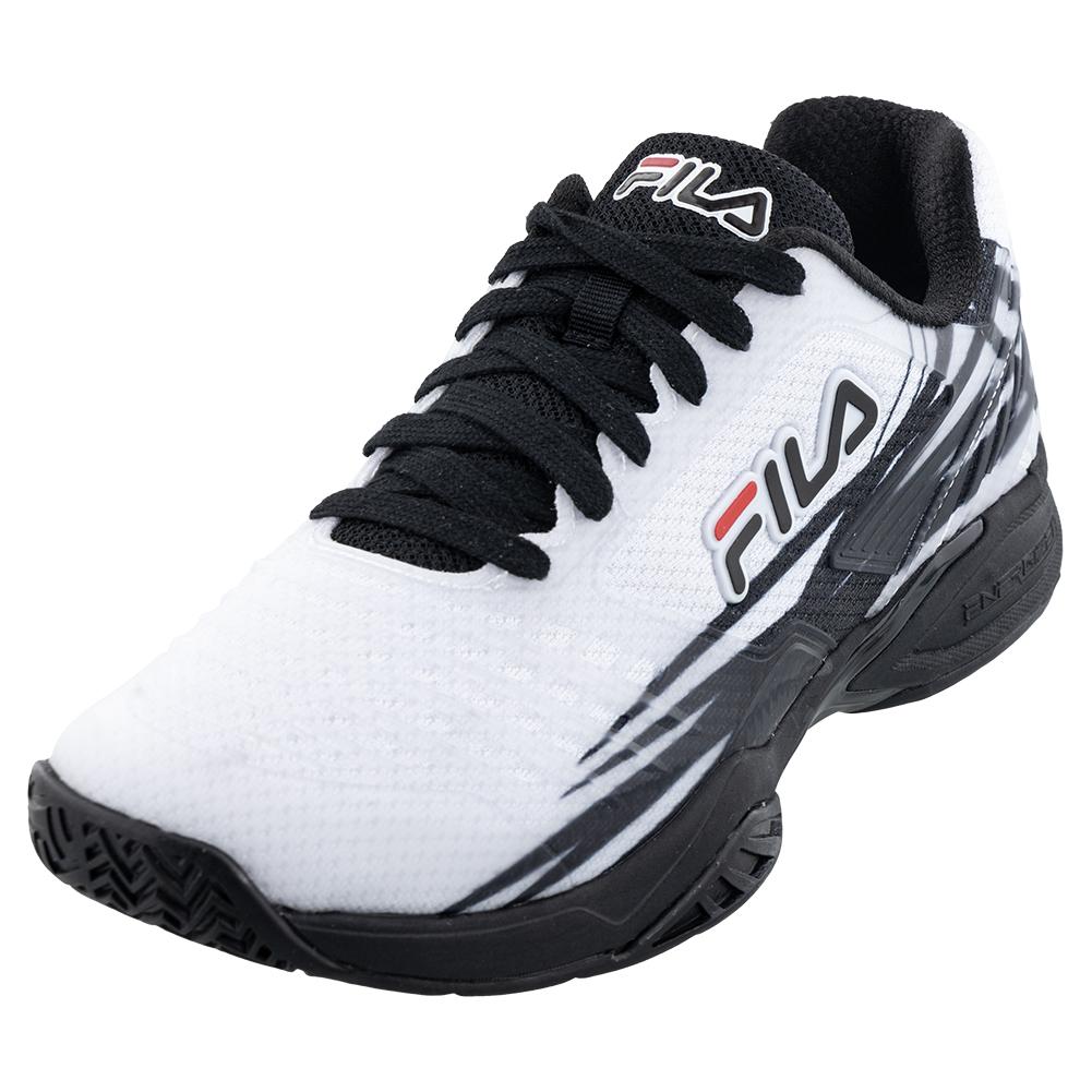Fila Men`s Axilus 2 Energized Tennis Shoes White and Black