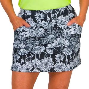 Women`s Mina 14 Inch Tennis Skort Flower Garden Print