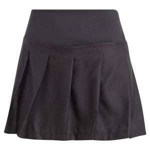 Women`s Pleat Tennis Skort Black and Luclem