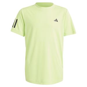 Boy`s 3 Stripe Tennis Top Pulse Lime