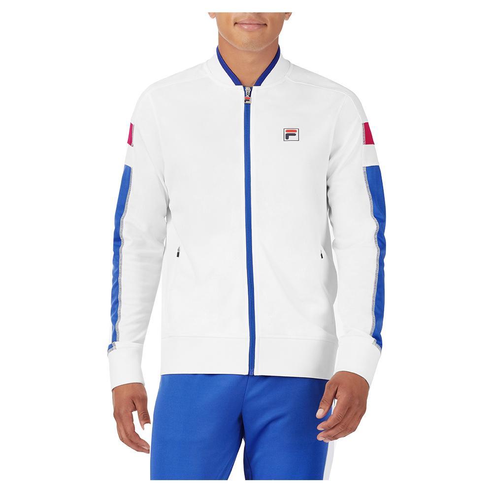 Fila Men`s La Tennis Jacket White Dazzling