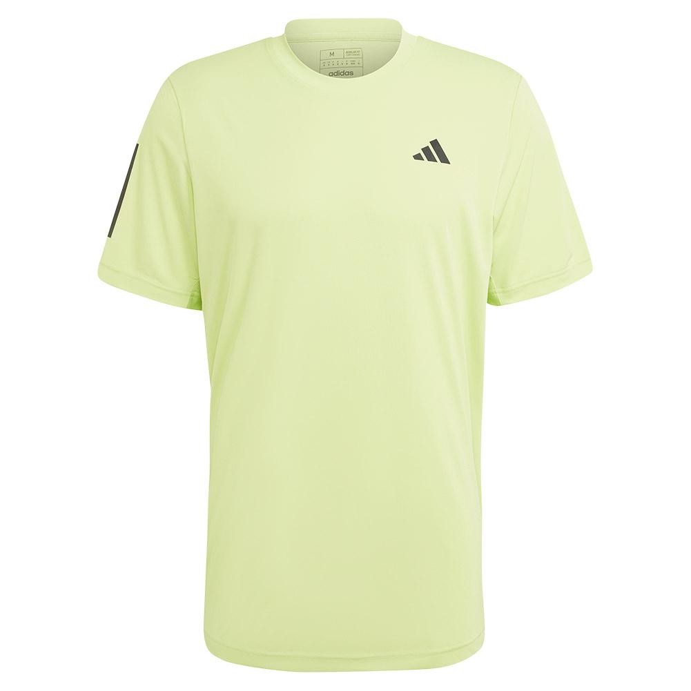 adidas Men`s 3 Stripe Tennis Top Pulse Lime