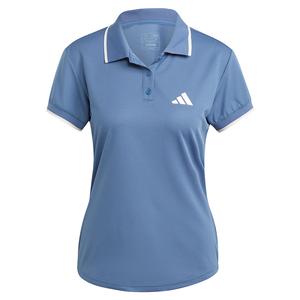 Women`s Clubhouse Pique Tennis Polo Crew Blue