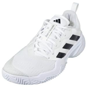 Men`s Barricade Tennis Shoes Core White and Core Black