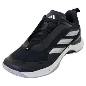 Women`s Avacourt Tennis Shoes Black and Silver Metallic