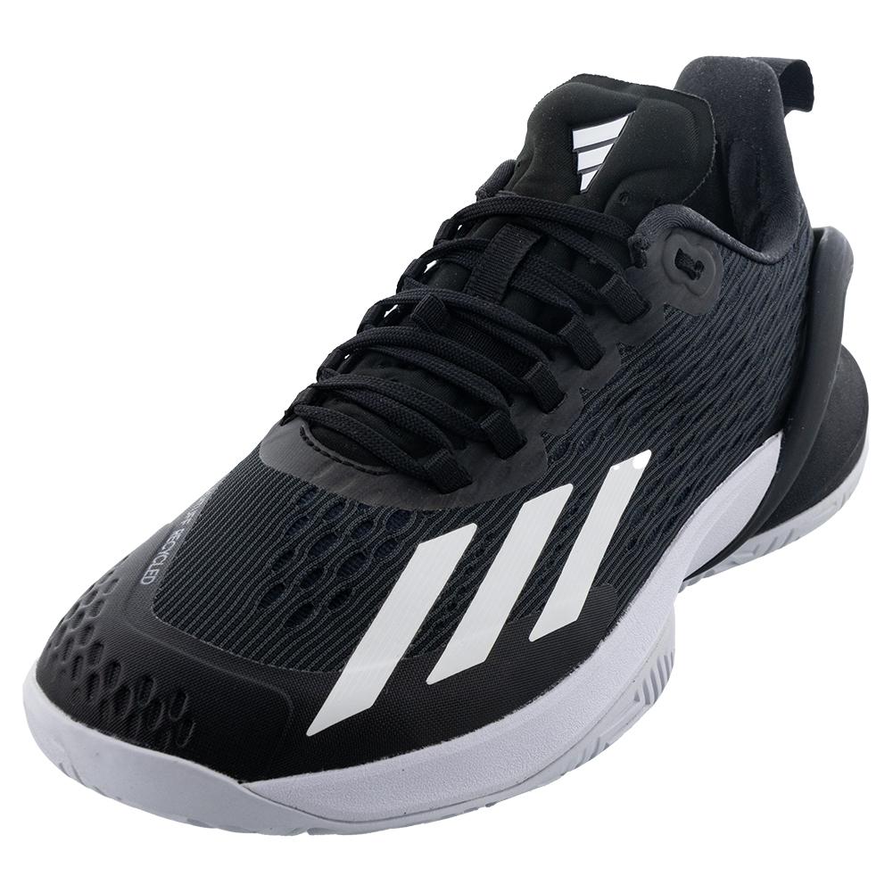Styre Net Ufrugtbar adidas Men`s Adizero Cybersonic Tennis Shoes Black and White
