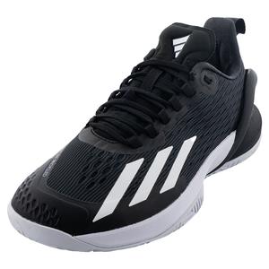 Men`s Adizero Cybersonic Tennis Shoes Black and White