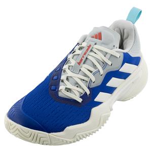 Men`s Barricade Tennis Shoes Team Royal Blue and Off White