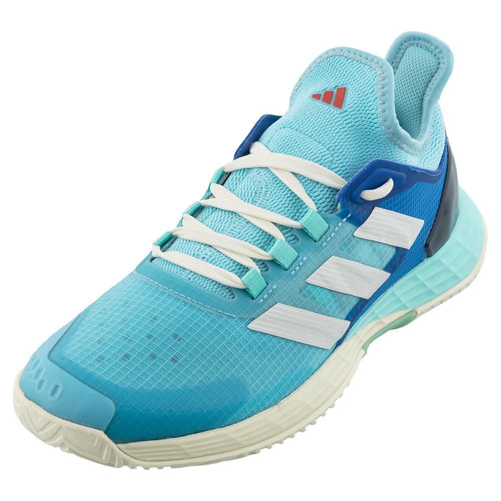 adidas Women`s Adizero Ubersonic 4.1 Shoes Light Aqua and Off White