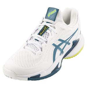 Men`s Court FF 3 Tennis Shoes White and Gris Blue