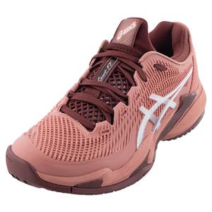 Women`s Court FF 3 Tennis Shoes Light Garnet and White