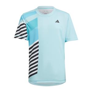 Boy`s Pro Tennis Top Light Aqua