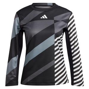 Women`s Heat Ready 3/4 Long Sleeve Tennis Top Black