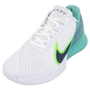 Men`s Air Zoom Vapor Pro 2 Tennis Shoes White and Green