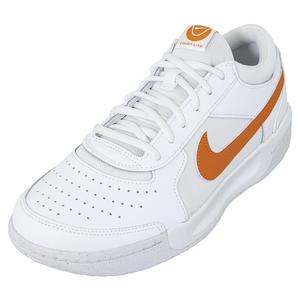 Men`s Zoom Court Lite 3 Tennis Shoes White and Monarch