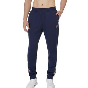 Men`s Heritage Track Tennis Pant Fila Navy and Ecru