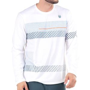 Men`s Infinity Long Sleeve Tennis Top White