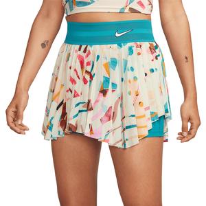 Women`s Dri-Fit Slam Tennis Skort Coconut Milk and Sundial