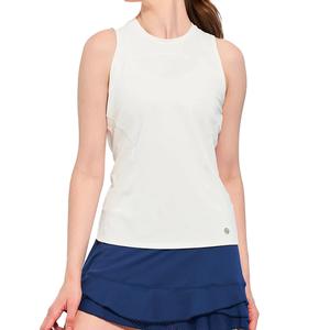 Women`s Tie Back Tennis Tank White