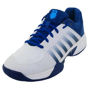 Men`s Express Light Pickleball Shoes Blue Opal and Blanc de Blanc