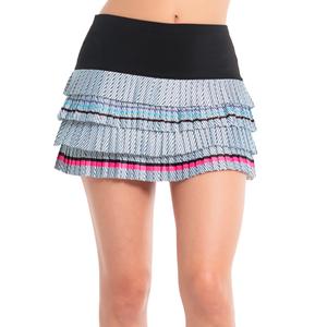 Women`s On the Line Pleated Tennis Skirt Black