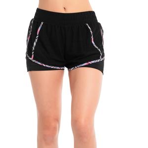 Women`s Borderline Mesh Tennis Short Black