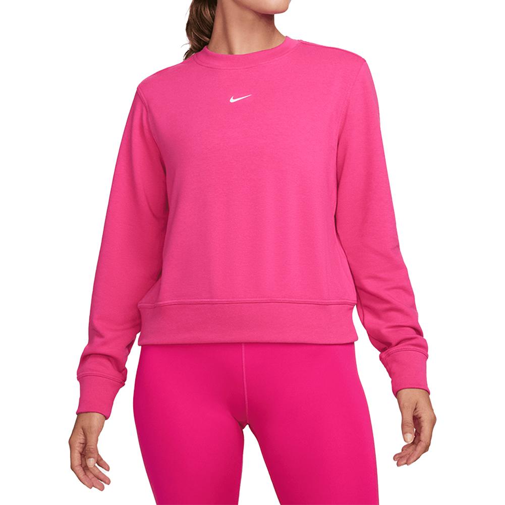 Nike Women`s Dri-Fit One Crew-Neck French Terry Sweatshirt