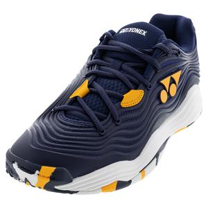 Men`s FUSIONREV 5 Tennis Shoes Navy and Orange