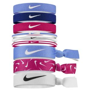 Girl`s Mixed Hairbands 9 Pack Printed Polar and Deep Royal Blue