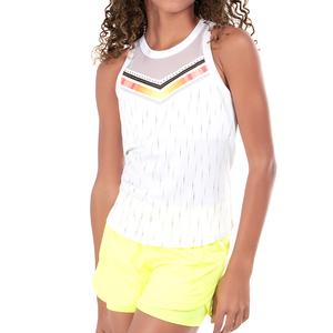 Girl`s Sunset Glow Tennis Tank White