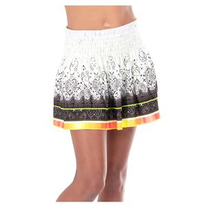 Girl`s Paisley It`s you Smocked Tennis Skort White