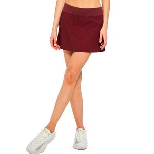 Women`s Relay 13 Inch Tennis Skort Maroon