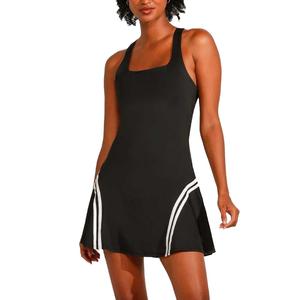Women`s Backspin Tennis Dress Black