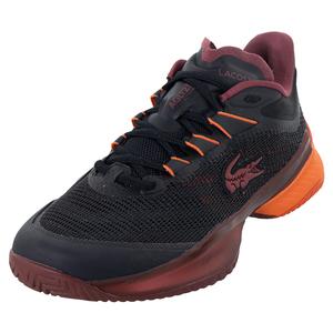 Men`s AG-LT23 Ultra Tennis Shoes Black and Burgundy