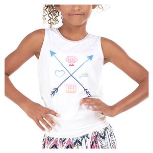 Girl`s Crew Tie Back Tennis Tank