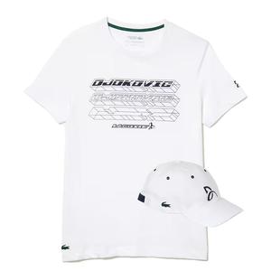 Men`s Novak Djokovic Tennis T-Shirt/Cap Bundle