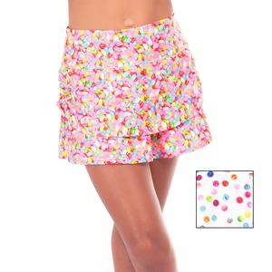 Girl`s Ruche Tier Tennis Skort