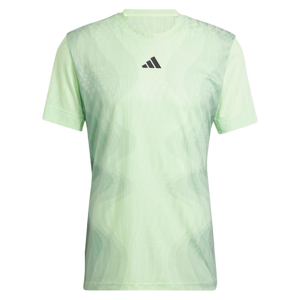 adidas Men`s Freelift Pro Tennis Top Semi Green Spark