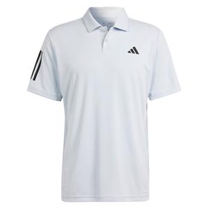 Men`s 3 Stripe Club Tennis Polo Halo Blue