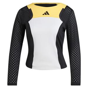 Women`s Heat.RDY Cropped Longsleeve Pro Tennis Top White and Spark
