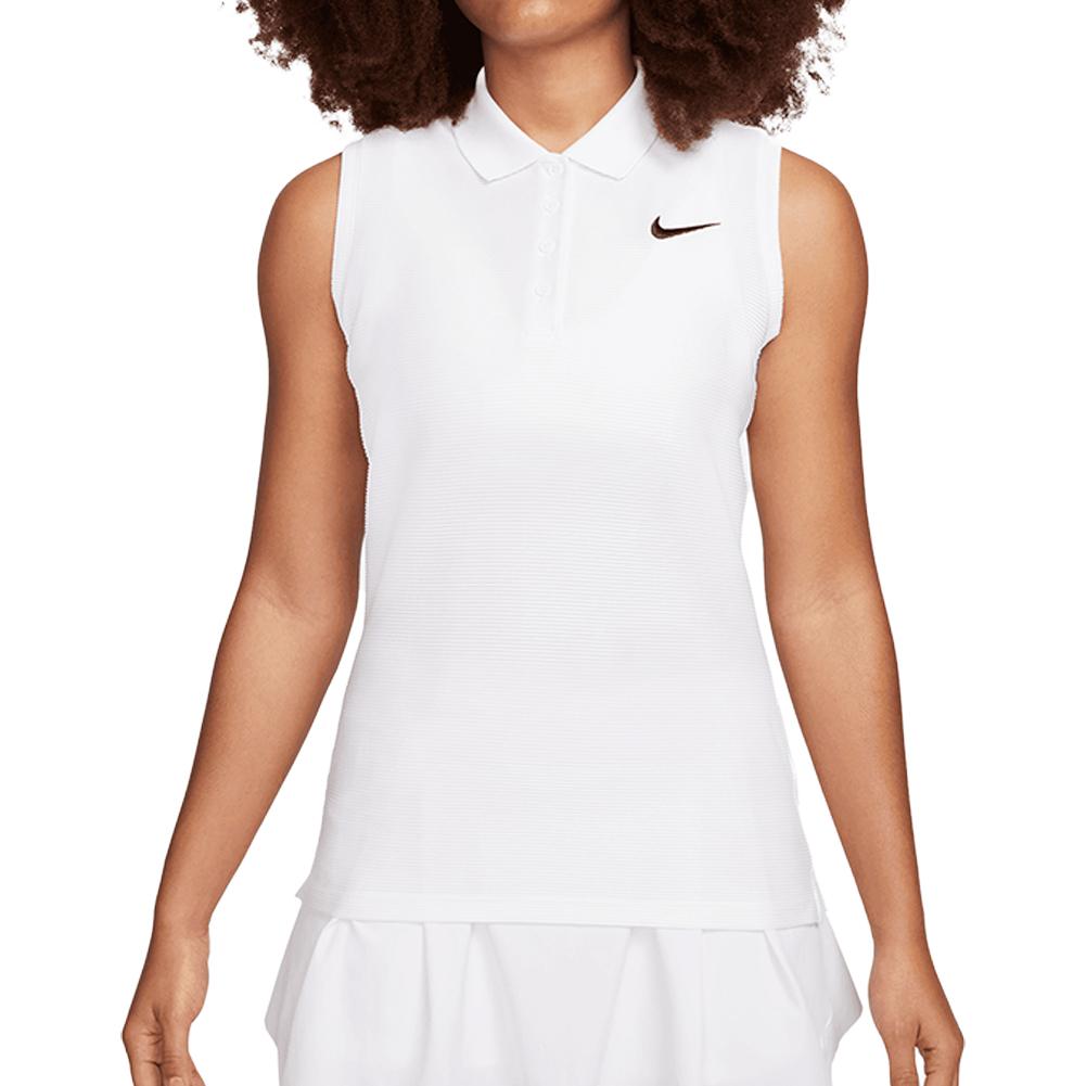 Nike Women`s Dri-Fit Victory Sleeveless Tennis Polo