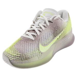 Women`s Air Zoom Vapor 11 Premium Tennis Shoes Phantom and Barely Volt