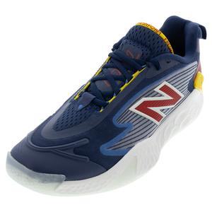 Men`s Fresh Foam CT-Rally 2E Width Tennis Shoes Navy and True Red