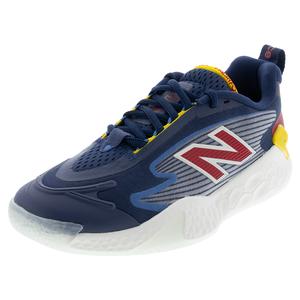 Men`s Fresh Foam CT-Rally D Width Tennis Shoes Navy and True Red