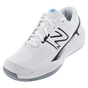 Men`s 696v5 2E Width Tennis Shoes White and Black