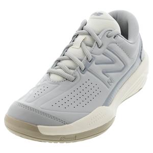 Women`s 696v5 B Width Tennis Shoes Gray and White