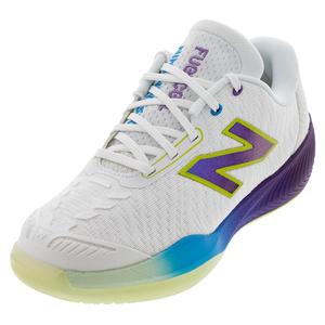 Women`s FuelCell 996v5 B Width Tennis Shoes White and Purple Fade
