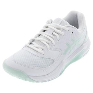 Women`s Gel-Dedicate 8 Tennis Shoes White and Pale Blue